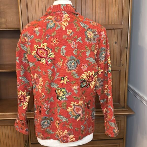 Chico's Floral Jacket, Size 1, Size 8 - Picture 3 of 10